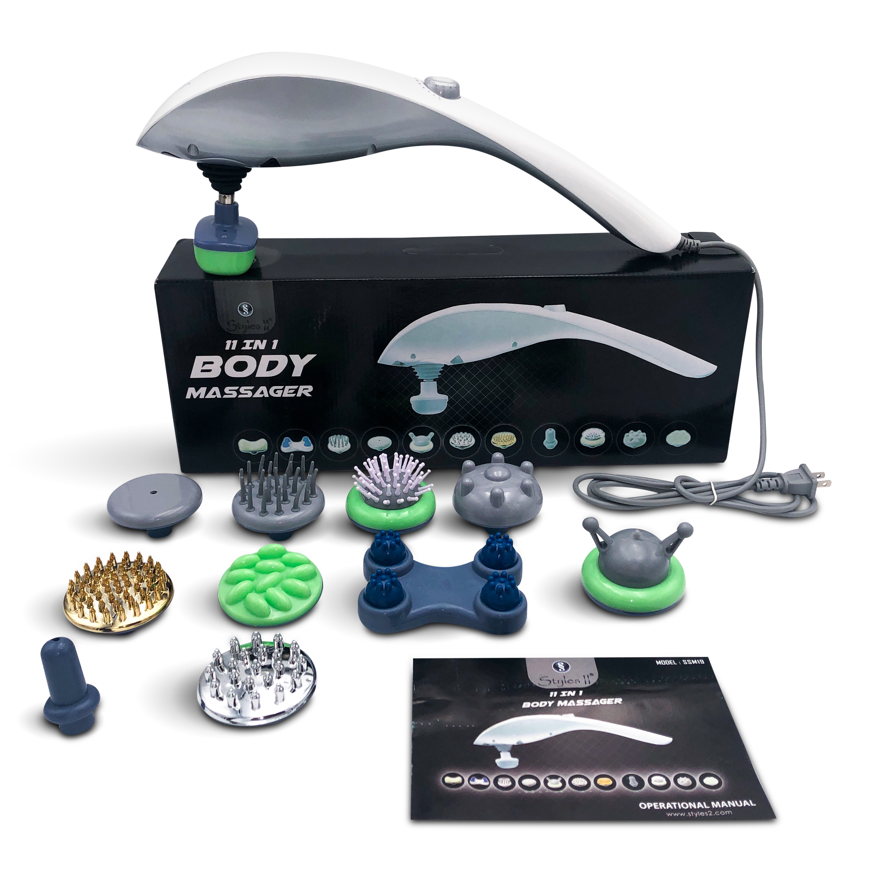 Styles II Infrared Percussion 11-in-1 Body Massager