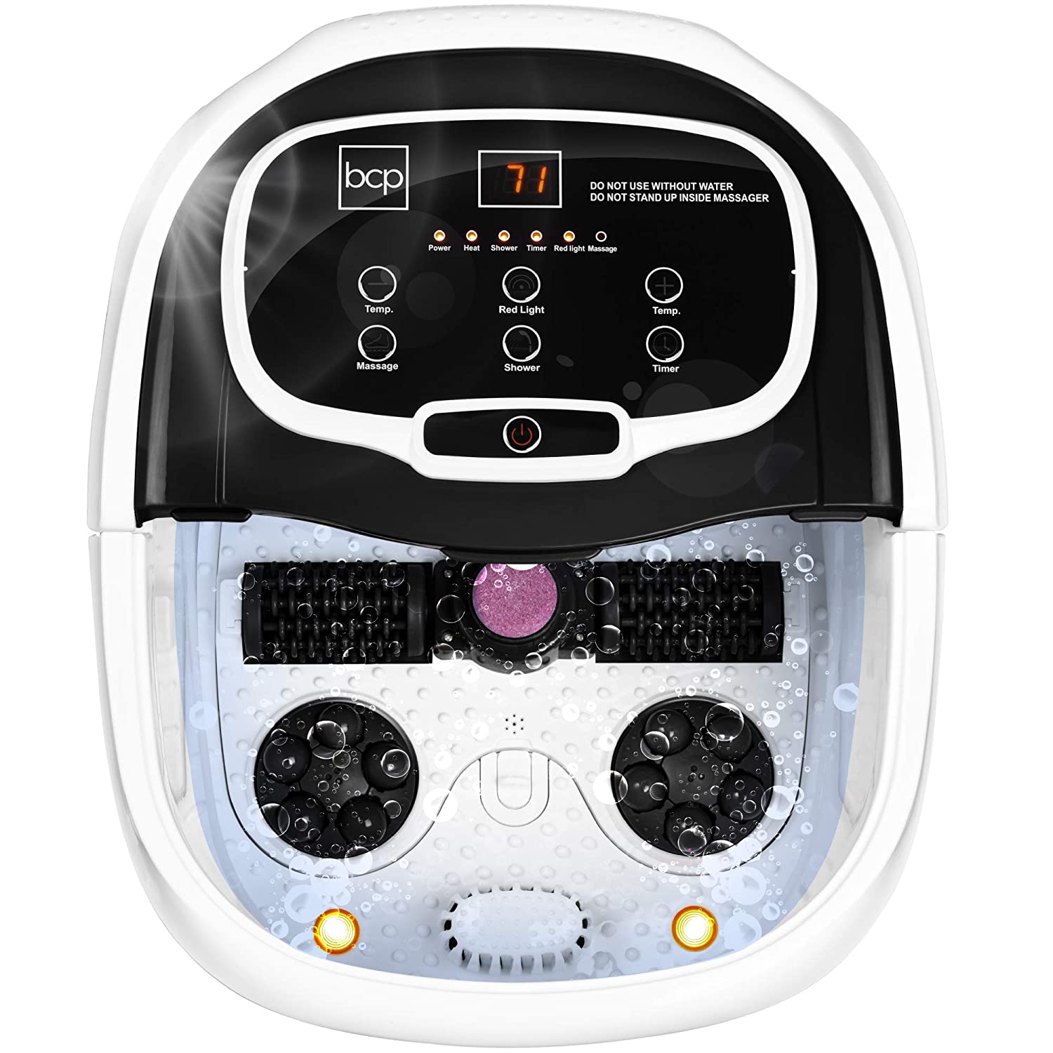 Best Choice Products Portable Heated Shiatsu Foot Bath Massage S