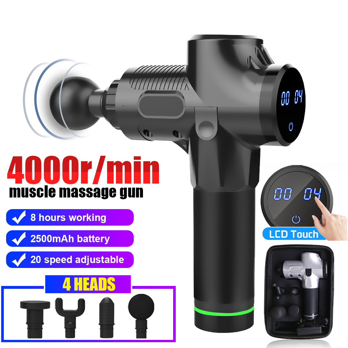 Electric Percussive Massager Muscle Massager Gun
