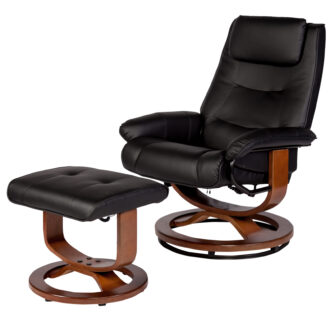 Relaxzen Deluxe Padded Massage Recliner, Black